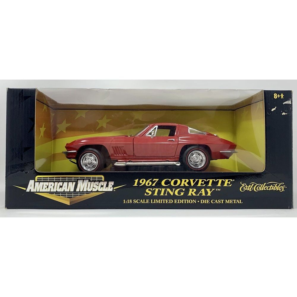 1:18 Scale 1967 Corvette Sting Ray American Muscle Limited‎ Edition  Red/Black